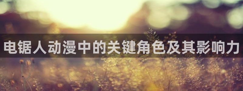苹果omofun网页版入口：电锯人动漫中的关键角色及其影响力