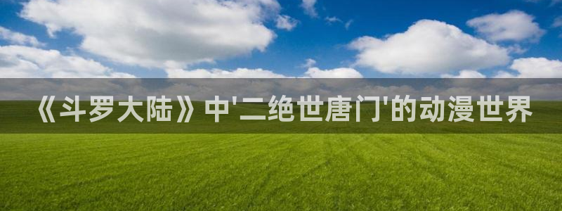 omofun动漫正版：《斗罗大陆》中\'二绝世唐门\'的动漫世界